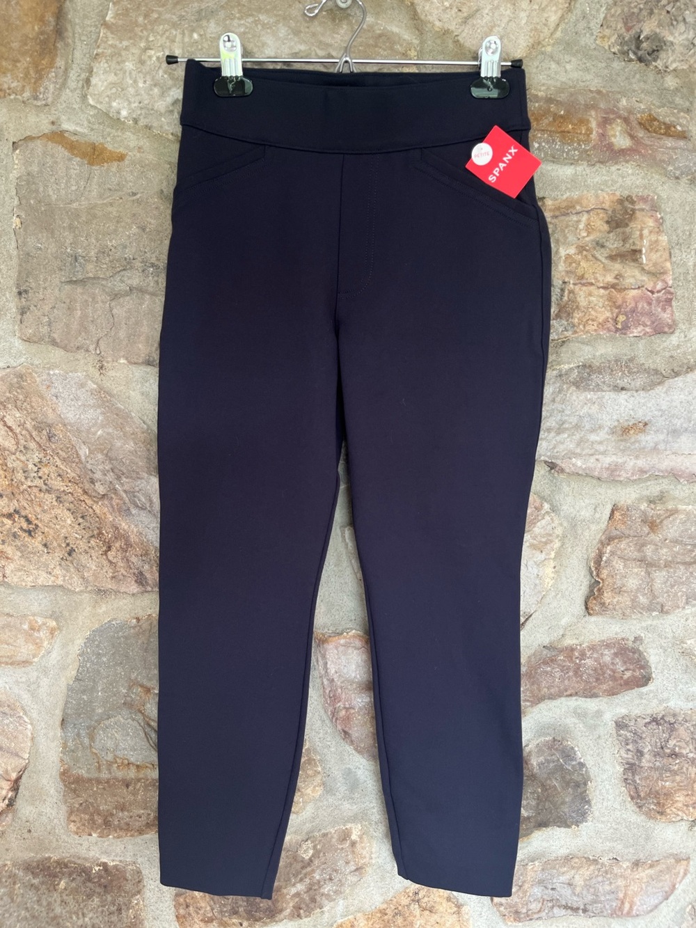 NWT SPANX The Perfect Pant Backseam Skinny Petite Navy S $128